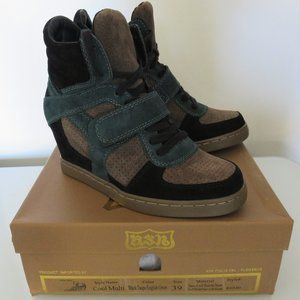 NIB ASH ITALIA Wedge Sneakers Sz 38 Style #84940